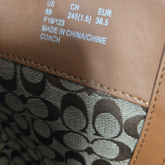 Coach Women's Size 8B Brown Fynn Leather Boots New - Picture 8 of 9